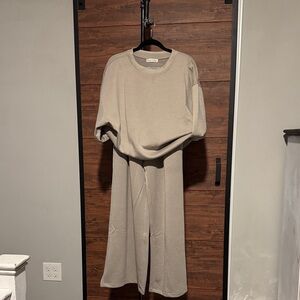 Zenana Outfitters Taupe Lounge Set XL